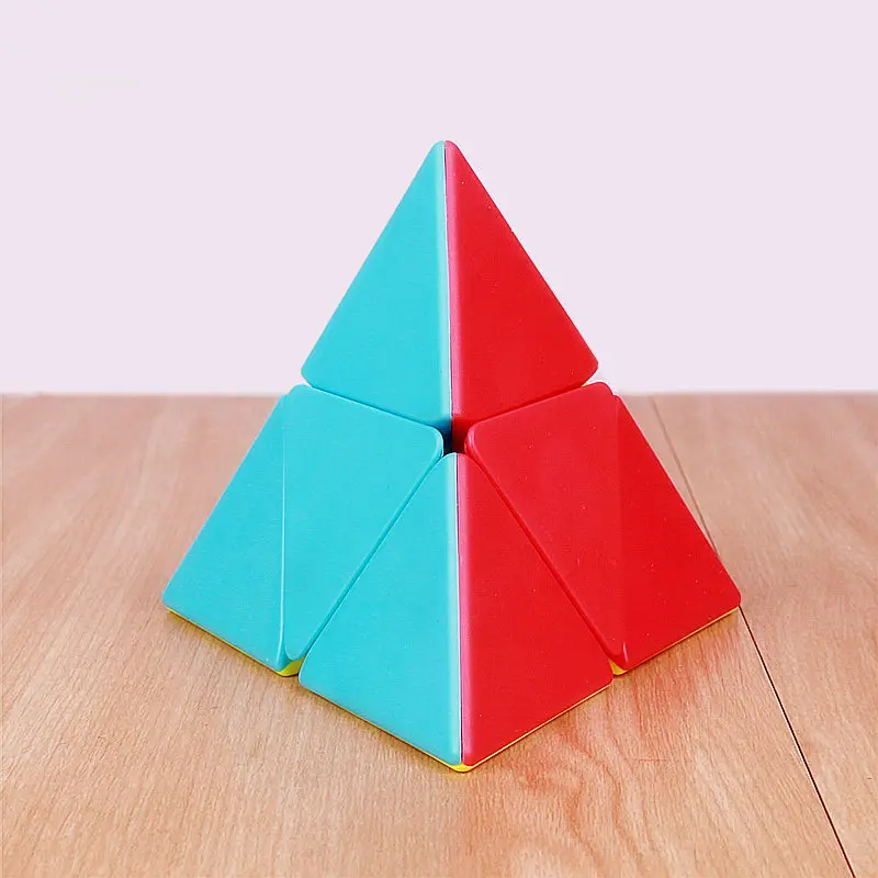 QIYI 2x2 Пирамида куб без наклеек Волшебные кубики профессиональные 2х2х2 головоломка скоростной куб Развивающие игрушки для детей