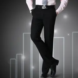 Мужские брюки большого размера S = 27-40 черный мужской костюм брюки slim fit деловые брюки Брендовые мужские весенние 2014 Китай inported одежда