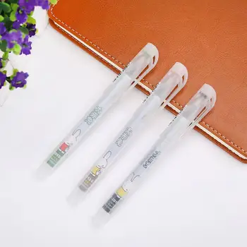 

gel ink pen 12pcs/set 0.5mm length 142mm MG2013 Large capacity black or blue ink neutral pen Student cartoon pen