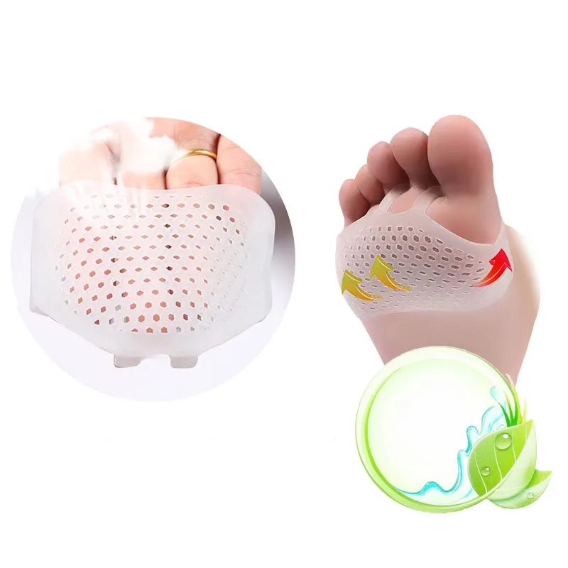 

Metatarsal pad Breathable Soft Silicone Gel Toe Pads High Heel Shock Absorption Metatarsal Foot Pad Forefoot Pad Dropship