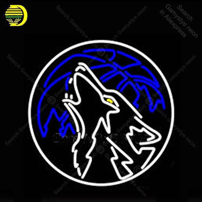 Neon light Signs The Wolf Bulbs sign Lamp Handcraft restaurant Beer Sport club display neon Letrero Neons enseigne lumine | Освещение