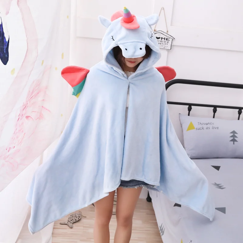 New 165CM Pink Color Style Unicorn Plush Toy Blanket Cloak Children's Toys Halloween Party Props Girl Gifts Home Decoration New 165CM Pink Color Style Unicorn Plush Toy Blanket Cloak Children's Toys Halloween Party Props Girl Gifts Home Decoration