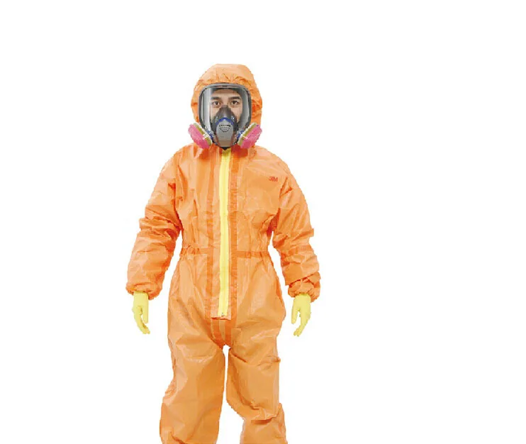 3 м 4690 Защитная одежда ядерного излучения Защитные химические изоляции Защитная Одежда Оранжевый EN Стандартный B81608