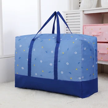 

Portable Folding Oxford Storage Clothes Bags Collapsible Plus Size Comforter Container Home Storage Organizer Accessories