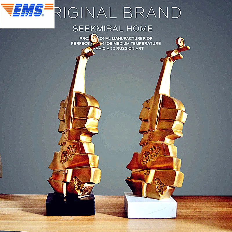 37CM Gold Violin Statue Music Bust Resin Art Craft Minimalist Style Home Decoration Model Ornaments L2691 37CM Gold Violin Statue Music Bust Resin Art Craft Minimalist Style Home Decoration Model Ornaments L2691