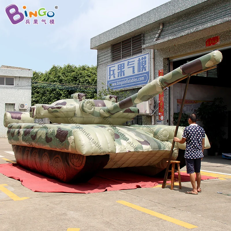Customized 8.8x3.5x2.5 Meters Inflatable Tank Decoy / Inflatable Tank ...