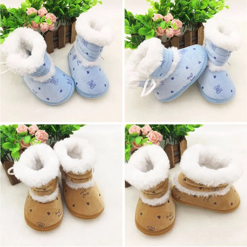 Теплые зимние ботинки для маленьких девочек; детские ботинки для малышей