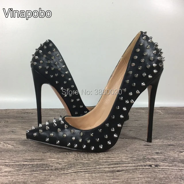 matt black heels