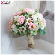 Buque de noiva, свадебные цветы, романтические свадебные Красочные букеты невесты, белые розовые свадебные букеты