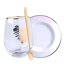 Прозрачная кружка для воды, бокалы для вина, термостойкая чашка для кофе с молоком, посуда для чая, посуда для домашнего чая, кухонные офисные аксессуары