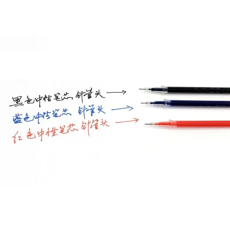 10 шт 0,38 мм 0,5 мм гелевые чернила Шариковая ручка заправка черный синий красный канцелярские принадлежности поставка Прямая поставка