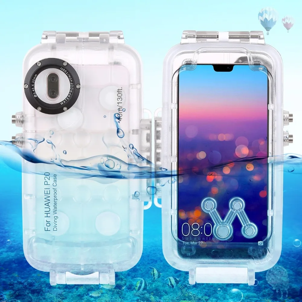 Haweel для huawei p20 40 м/130 футов профессиональный водонепроницаемый корпус дайвинга