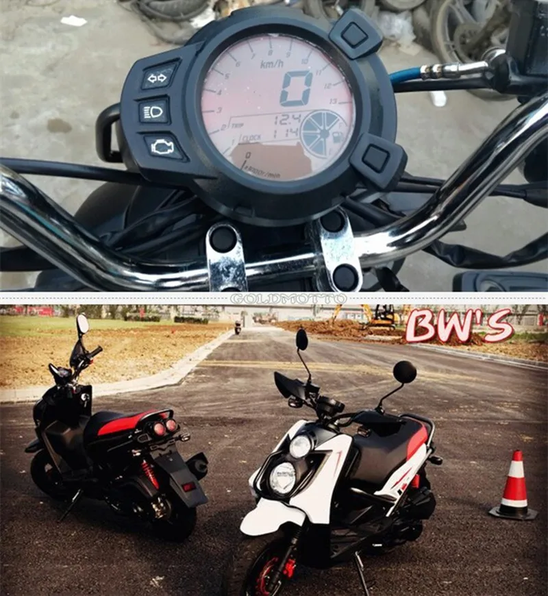 Мотоцикл метр установите 7 цвет жк-электронных метр BWS зума YW125 RSZ-100 moto метр