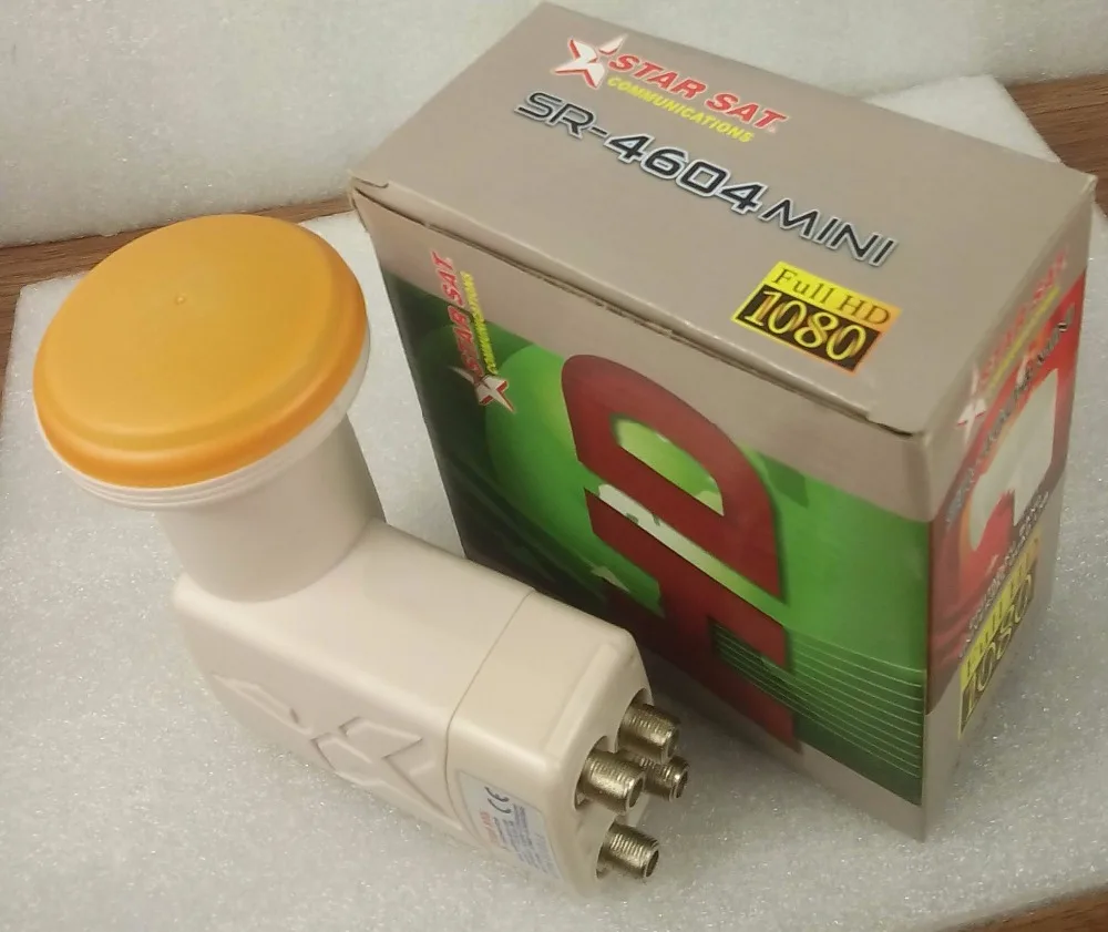 STARSAT QUAD LNB SR 4604 Universal Ku band MPEG4 MPEG2 1080P FULL HD|ku band|quad lnbuniversal lnb ku |