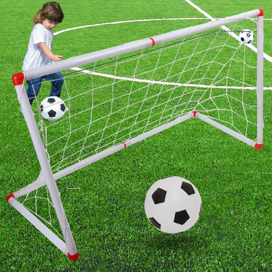 Крытый Открытый мини Дети Футбол ворота пост сетка набор с мячом насос Дети Футбол Спорт Игрушка официальный размер