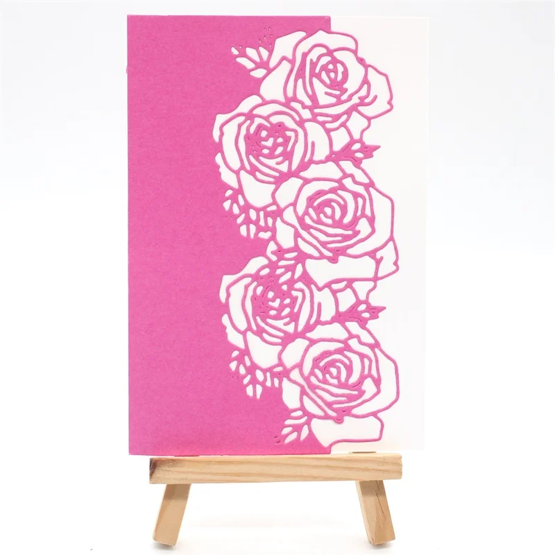 ZFPARTY цветок розы границы металла Вырубные штампы трафареты для ...