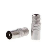 5 шт. RF коаксиальный Прямой разъем F мама к RF папа адаптер ТВ-антенны