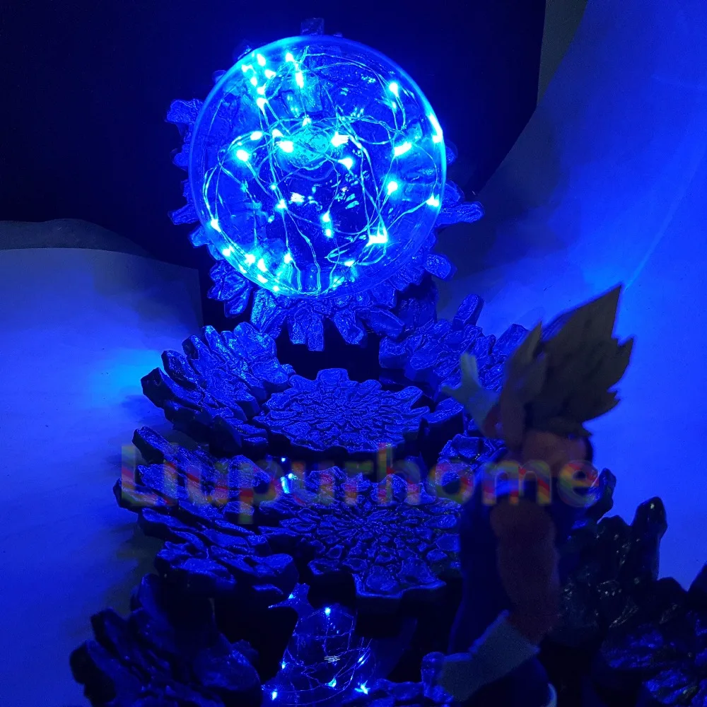 Dragon Ball Led Настольная лампа Вегета Супер Saiyan power Up светодиодное освещение аниме Dragon Ball Супер злой Вегета ночные светильники для Рождества