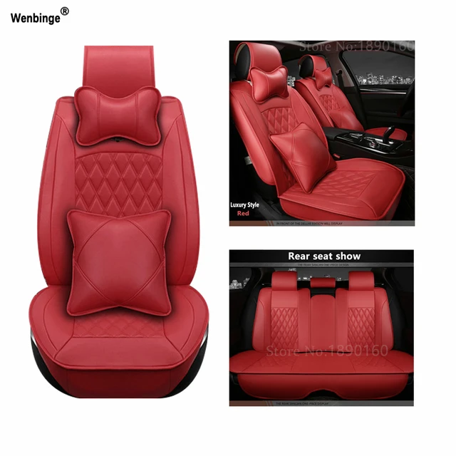 Universal PU Leather car seat covers For Jaguar XF XE XJ F PACE F TYPE