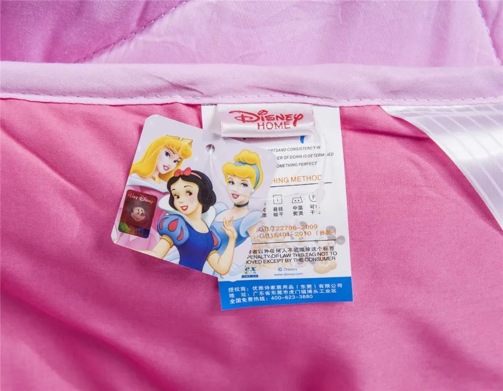 Красивые Disney принцессы Стёганые одеяла мультипликационный персонаж хлопка крышка Обувь для девочек Украшения в спальню Твин Полный Queen