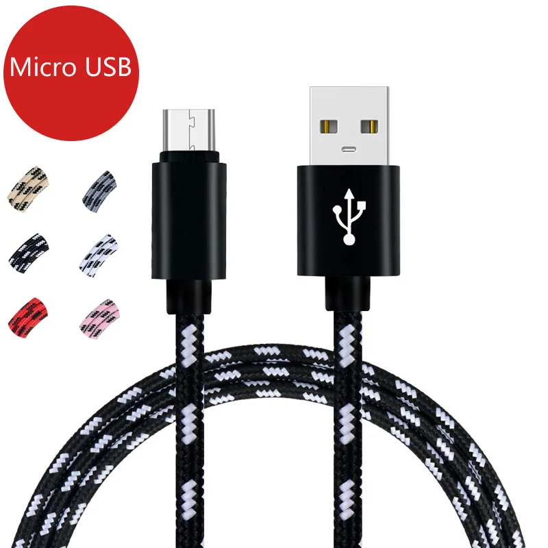 

Micro USB Cable Fast Data Sync Charging Cable For Samsung Huawei Xiaomi LG Moto Micro usb Mobile Phone Cables