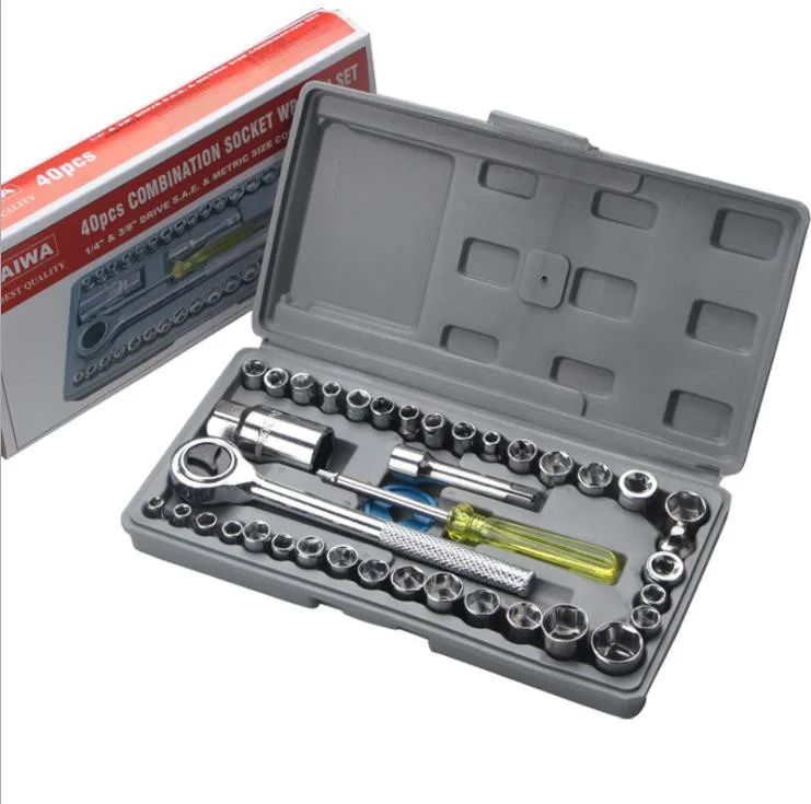 

AZGIANT 40 pieces for car and motorcycle tools socket set wrench spanner combination