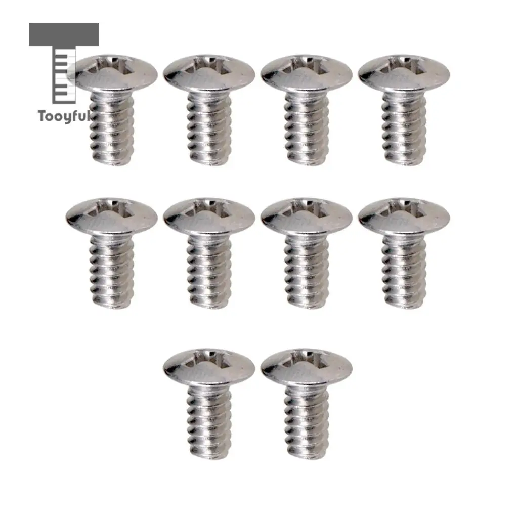 Tooyful 10PCS 5 Way 3 Way Guitar Switch Fixed Screws Nuts Guitar Replacement Black