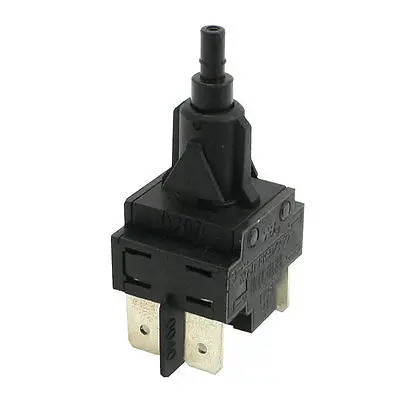 Dpst 2no On/off 4p Self Locking Push Button Switch Ac 250v 16a/4a ...