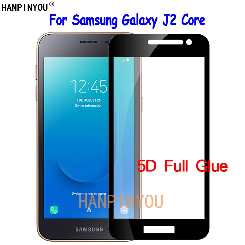 Для Samsung Galaxy J2 Core J2Core J260G 5 0 &quot5D полное покрытие клей Закаленное стекло Защитная