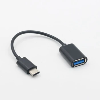 

New Kind Type C OTG Cable Adapter USB 3.1 Type-C Male to USB 2.0 A Female White/Black OTG Data Cable Cord Adapter