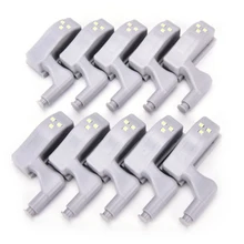 Free Ship 0.25W Hinge LED Night Light Lamp Kitchen Bedroom Living Room Cabinet Cupboard Closet Wardrobe Lighting Home Decoration