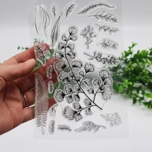 Листья резины/силиконовые штампы листья гинкго печать для скрапбукинга фотоальбом ремесло карты Альбом декоративный прозрачный штамп набор