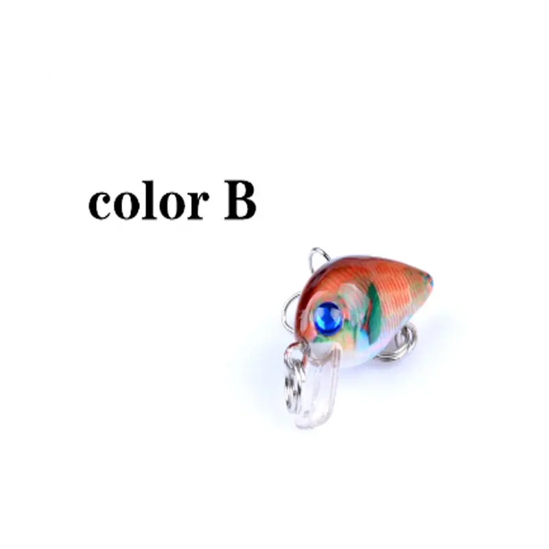 

6pcs Mixed Colors Fishing Lure Set Minnow Baits Kit Wobbler Crankbaits with Box Treble Hooks Fishing Tackle hard Bait