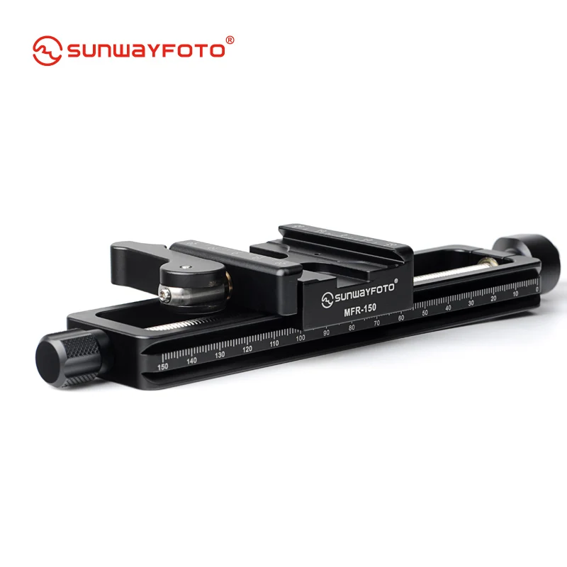 SUNWAYFOTO MFR-150 Высокое качество алюминиевый 4-way Macro слайдер макросъемки штатив Oodaklama макро Фокусировочный рельсовый ползунок пластина