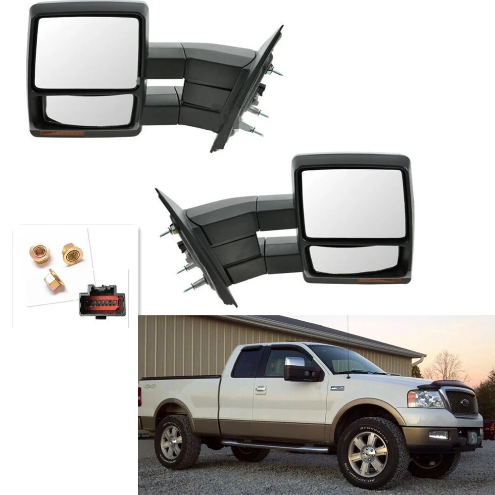 Sierra Pickup Truck Manual Telescopic Fold 2-Arm Tow Mirror Right Passenger Side