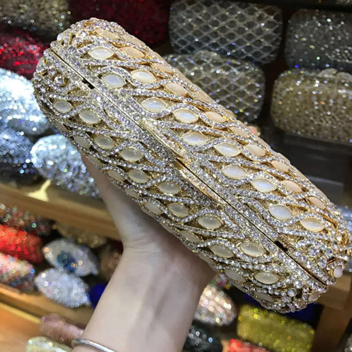Женские роскошные клатчи на каждый день с кристаллами дизайнерские вечерние