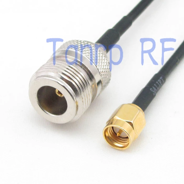 

8in N female jack to SMA male plug RF adapter connector 20CM Pigtail coaxial jumper cable RG174 extension cord
