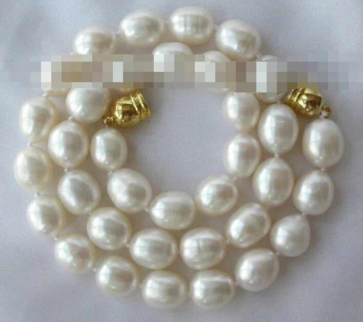

FREE SHIPPING>>>@@ > 0488 baroque white freshwater cultured pearl necklace