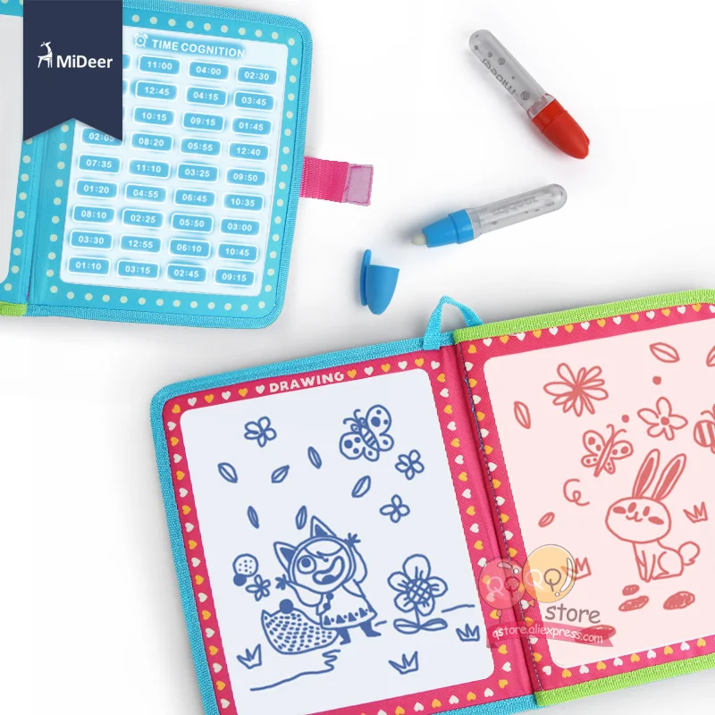 MiDeer Kids Drawing Pad Portable Art Craft Reusable Travel Doodle Coloring Board Toddlers Learning Educational Toys for Children