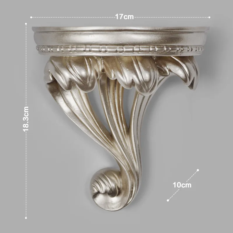 Европейский минималистичный Настенный декор из смолы, стеллаж для хранения, креативная настенная висящая настенная полка, декоративная перегородка, ключница - Цвет: Gold A