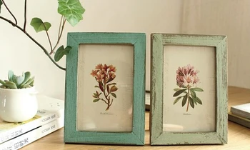 

2pcs/lot Retro vintage wood photo frame art decor home decoration table picture frames wedding frames foto wall ADD brand