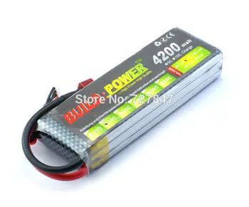 

LiPo Battery 3S lipo battery 11.1v 4200mAh 30C rc helicopter rc car rc boat quadcopter remote control toys Li-Polymer battey