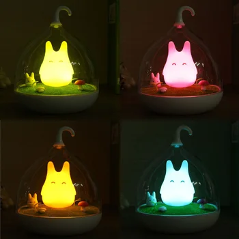 

Sale Cage Totoro Wall Lamp Indoor Portable Touch Sensor USB LED Baby Kid Night Light Bedside Lamp Home Decor Bedroom