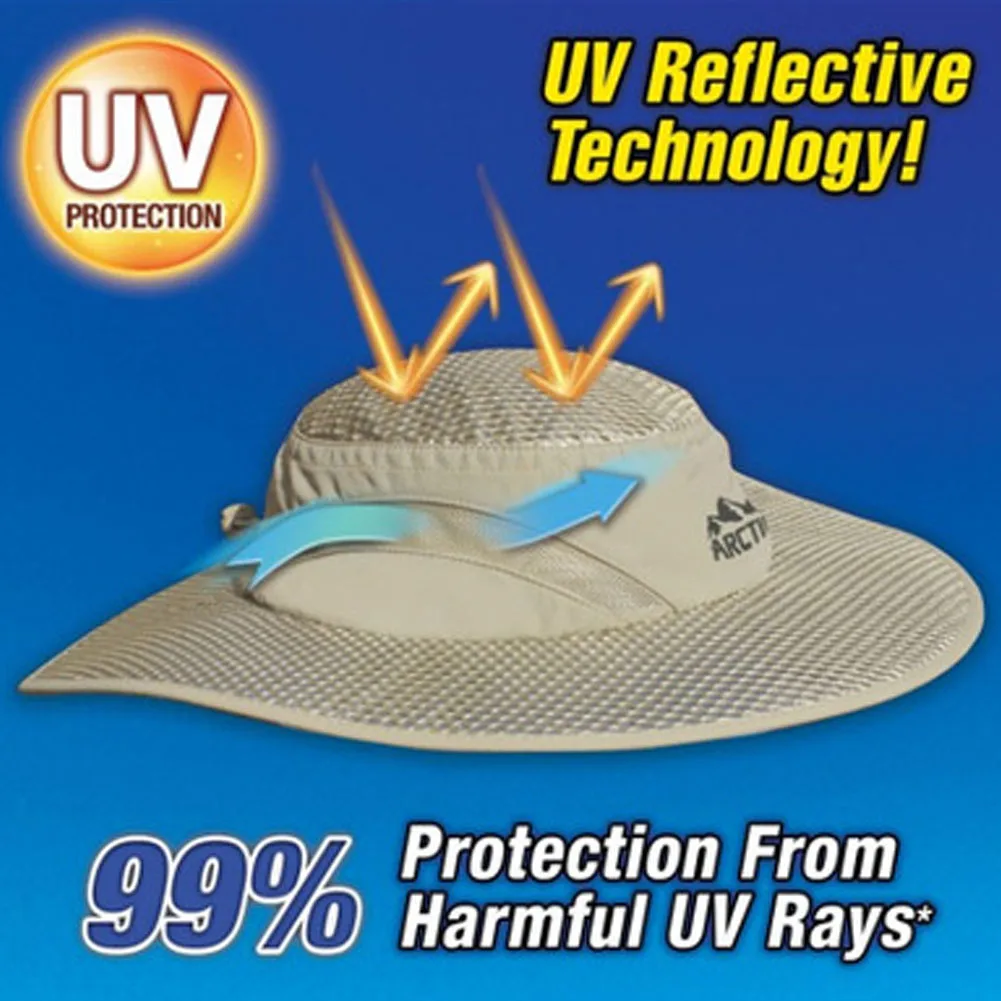

Hot Selling Arctic Cap Cooling Ice Cap Sunscreen Hydro Cooling Bucket Hat Arctic Hat with UV Protection Keeps you Cool Protected
