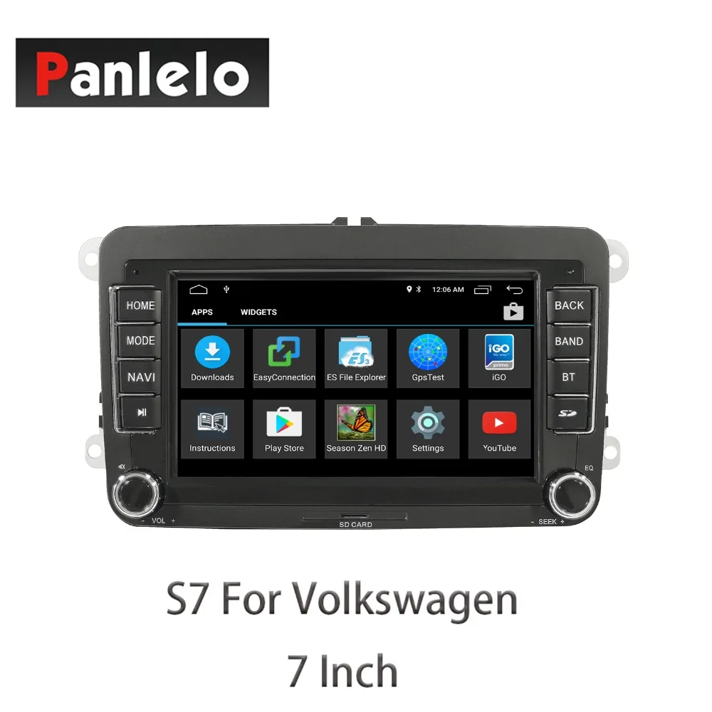 Panlelo Android автомобильный стерео S7 для Volkswagen Passat Golf MK5 MK6 T5 EOS POLO Tour четырехъядерный 1