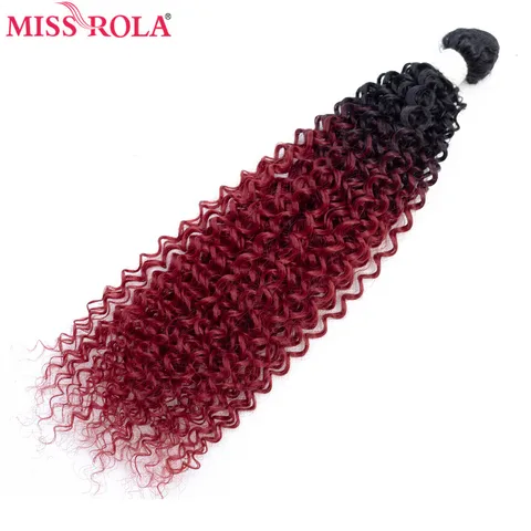 Extensões de Cabelo Feixes de Cabelo Costurar em Tece Tramas do Cabelo Excêntricas Encaracolado Ombre Sintético Senhorita Rola 18-22 Polegada 6 Unidades – Pacote Cabelo 200g