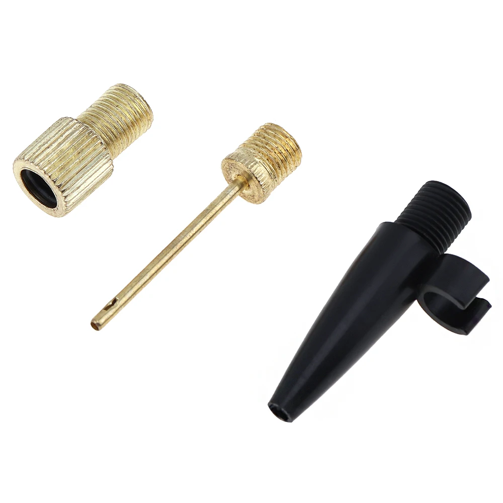 Lot 3pcs Inflating Kit Presta Valve Adapter Converter Ball Needle Inflator