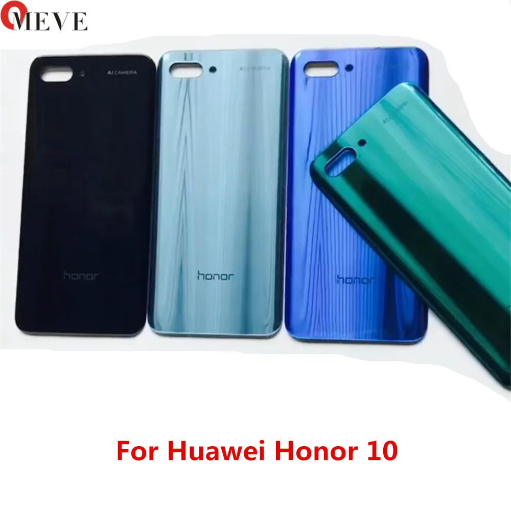 Для huawei honor 10 COL-L29 Задняя крышка батареи Задняя стеклянная панель двери Корпус чехол Ремонт Запасная часть