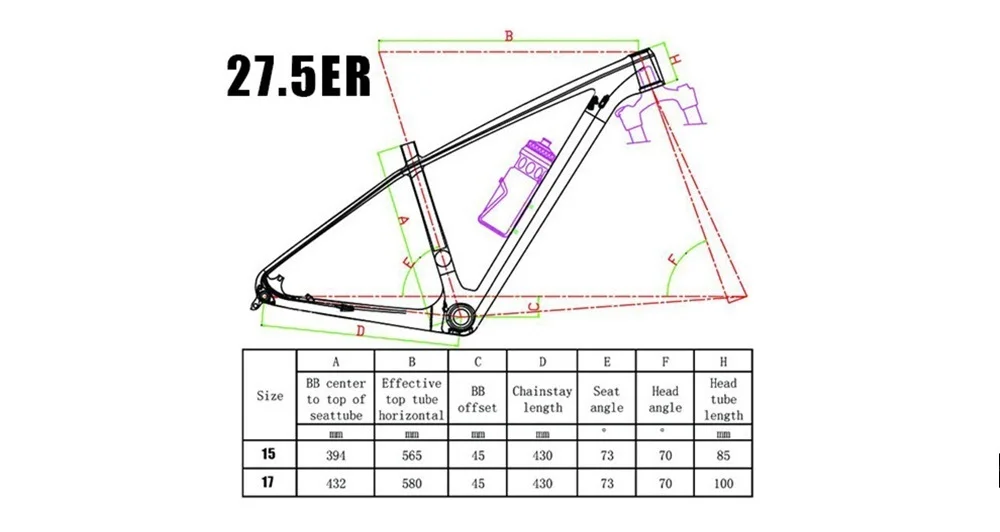 29er 27,5 er карбоновая MTB велосипедная Рама размер 15 17 19 21 дюймов PF30 Нижний Кронштейн для набор рамок для горных велосипедов