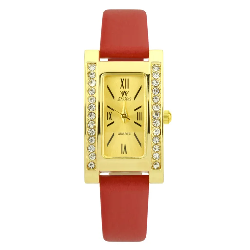 Ladies Leather Strap Creative Gift Rectangle Glass Simple Quartz Watch ZYBSK-36 Lady Collection Women Watch 2019 Fashion H22 (5)